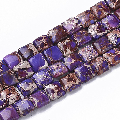 Natural Imperial Jasper Beads Strands G-S355-90B-1