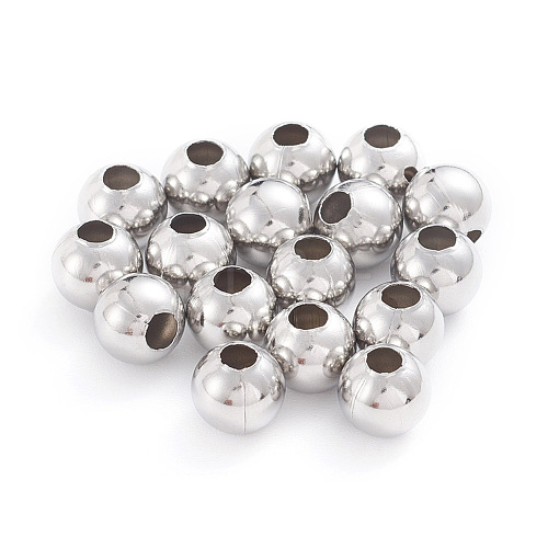 Tarnish Resistant 304 Stainless Steel Beads STAS-G230-P07-1