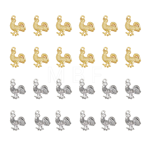 60Pcs 2 Colors Alloy Pendants FIND-DC0003-01-1