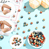 180Pcs 6 Colors Handmade Porcelain Beads PORC-SC0001-21A-3