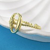 Brass Cuff Rings for Women RJEW-C123-08A-G-3