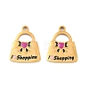304 Stainless Steel with Enamel Pendants SA-CBAA937-10C-G-1