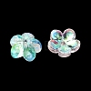 Dyed & Heated Glass Bead Caps GLAA-C042-01P-2