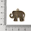 Elephant Tibetan Style Alloy Pendants TIBEP-R344-52AB-FF-3