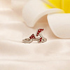 Brass Enamel Cuff Open Rings for Women WG7A357-01-3