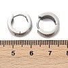 304 Stainless Steel Polishing Effect Hoop Earrings EJEW-M001-37P-5