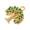 304 Stainless Steel Rhinestone Pendants SA-CBA59D3-04G-02-2