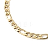 Ion Plating(IP) 304 Stainless Steel Figaro Chain Bracelets for Men Women BJEW-M293-08G-2