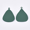 Spray Painted Eco-Friendly Iron Pendants IFIN-T009-18B-2