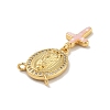 Brass Charms KK-B059-53G-C-3