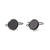 Ion Plating(IP) 304 Stainless Steel Dangle Earrings STAS-E474-02A-B-1