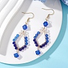 Glass Dangle Earrings EJEW-JE06868-01-1