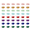  75pcs 5 colors Transparent Resin Beads RESI-TA0001-58-17