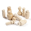 Unfinished Wooden Peg Dolls Set PW-WGFF26E-01-4