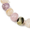 Natural Rose Quartz & Amethyst & Citrine & Quartz Crystal & Lemon Quartz & Prehnite Beads Strands G-F796-B05-01-4
