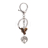 Natural Mixed Gemstone Keychain KEYC-JKC00426-3