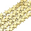 Electroplate Non-magnetic Synthetic Hematite Beads Strands X-G-S372-002-02G-1
