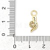 Brass Micro Pave Cubic Zirconia Pendants KK-G526-12G-02-3