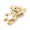 Brass Micro Pave Cubic Zirconia Pendants KK-U061-24G-2