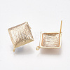 Brass Stud Earring Findings KK-T038-495G-2