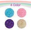 1000Pcs 4 Colors 8/0 Transparent Inside Colours Glass Seed Beads SEED-YW0001-70-2