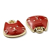 Golden Plated Alloy Charms ENAM-L042-01G-06-3