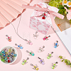 1 Bag Acrylic & Alloy Pendant Decorations HJEW-BM0001-84-4