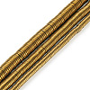 3 Strands 3 Styles Electroplate Non-magnetic Synthetic Hematite Beads Strands G-CW0001-09-2