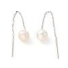 999 Fine Silver Chain Tassel Earring Thread for Girl Women EJEW-I260-41P-3