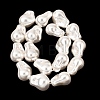 Electroplated Glass Pearl Beads Strands BSHE-B008-02-2