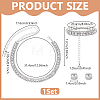 1 Bag Alloy Rhinestone Jewelry Sets SJEW-UN0001-27S-3