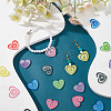 HOBBIESAY 32Pcs 8 Colors Transparent Acrylic Pendant MACR-HY0001-03-5