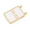 Brass Enamel Pendants KK-L251-01G-C04-2