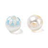 Sports Printed ABS Plastic Beads PL-CBA1C22-01-2
