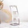 L Shaped Brushed Iron Earring Display Stands PW-WGC40FD-03-1