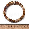 Natural Mookaite Beaded Stretch Bracelets for Women Men BJEW-D461-02E-3