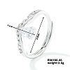 Fashionable Unisex Brass Micro Pave Clear Cubic Zirconia Solitaire Ring VA2990-7-1