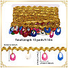 Polyester Metallic Thread & Sequins & Alloy Lace Tassel Ribbon OCOR-WH0105-236-2