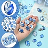 40Pcs 2 Styles Floral Theme Ornaments Glass Oval Flatback Cabochons GGLA-FS0001-10-2