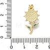 Brass Micro Pave Cubic Zirconia Pendants KK-H539-12G-05-3