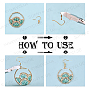 DIY Fan Themed Earring Making Kits DIY-SC0013-25G-4