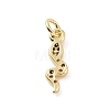 Brass Micro Pave Cubic Zirconia Charms KK-C012-27G-2