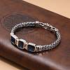 Brass Pave Cubic Zirconia Wheat Chain Bracelets for Women FS-WGA053A-02-2