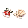 Christmas Theme Alloy Enamel Pendants ENAM-T020-10A-1