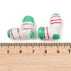 Dyed & Heated Glass Enamel Beads GLAA-B036-01-4