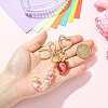 Alloy & Resin Pendant Decorations HJEW-YW00401-02-5
