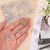 30Pcs Zinc Alloy Open Back Bezel Pendant FIND-CA0009-60-3