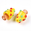 Handmade Lampwork Bumpy Beads LAMP-T022-02A-01-4