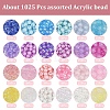DIY Round Acrylic Beads Jewelry Making Finding Kits DIY-YW0011-64-3