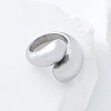 304 Stainless Steel Cuff Open Rings for Women AP0200-2-3